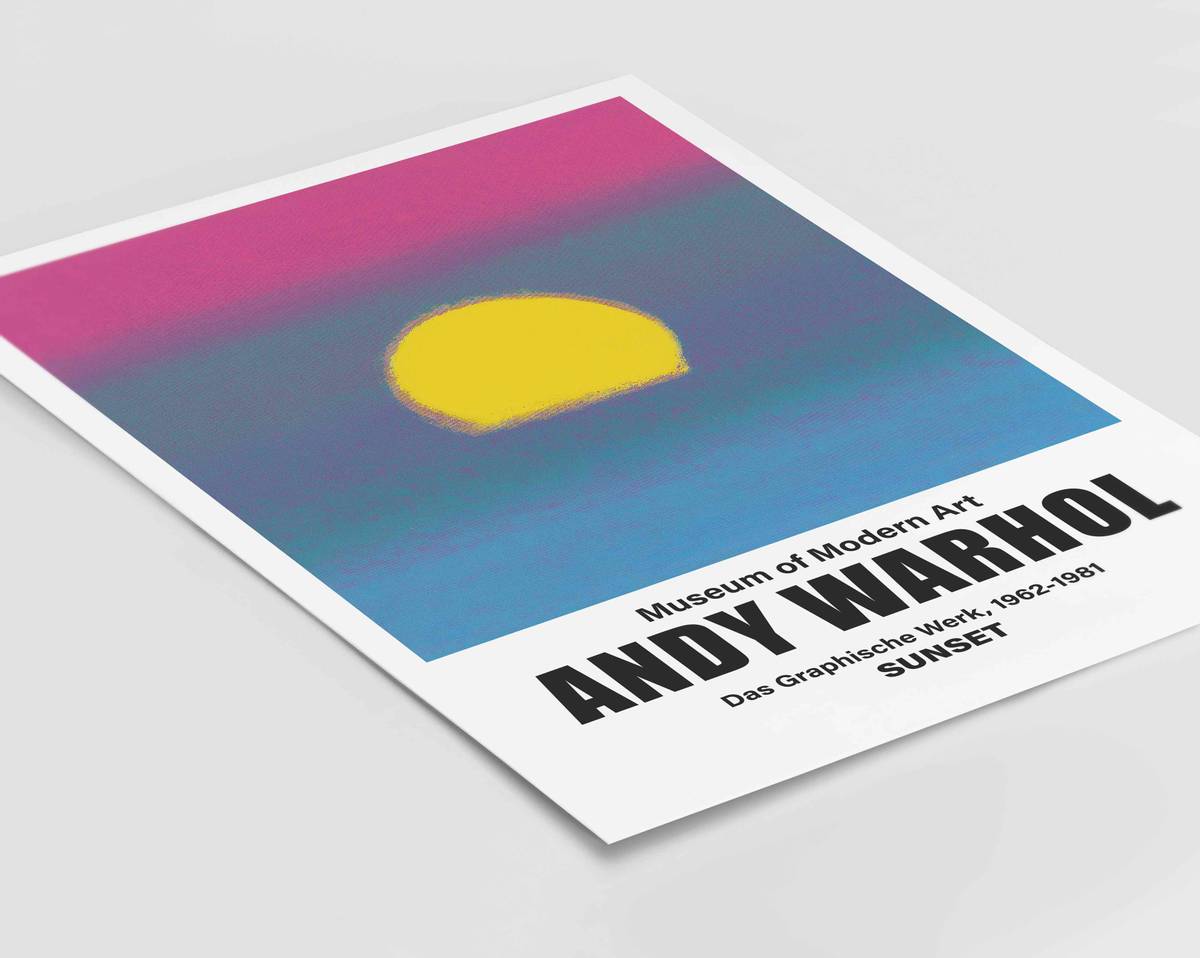 Andy Warhol Sunset plakat